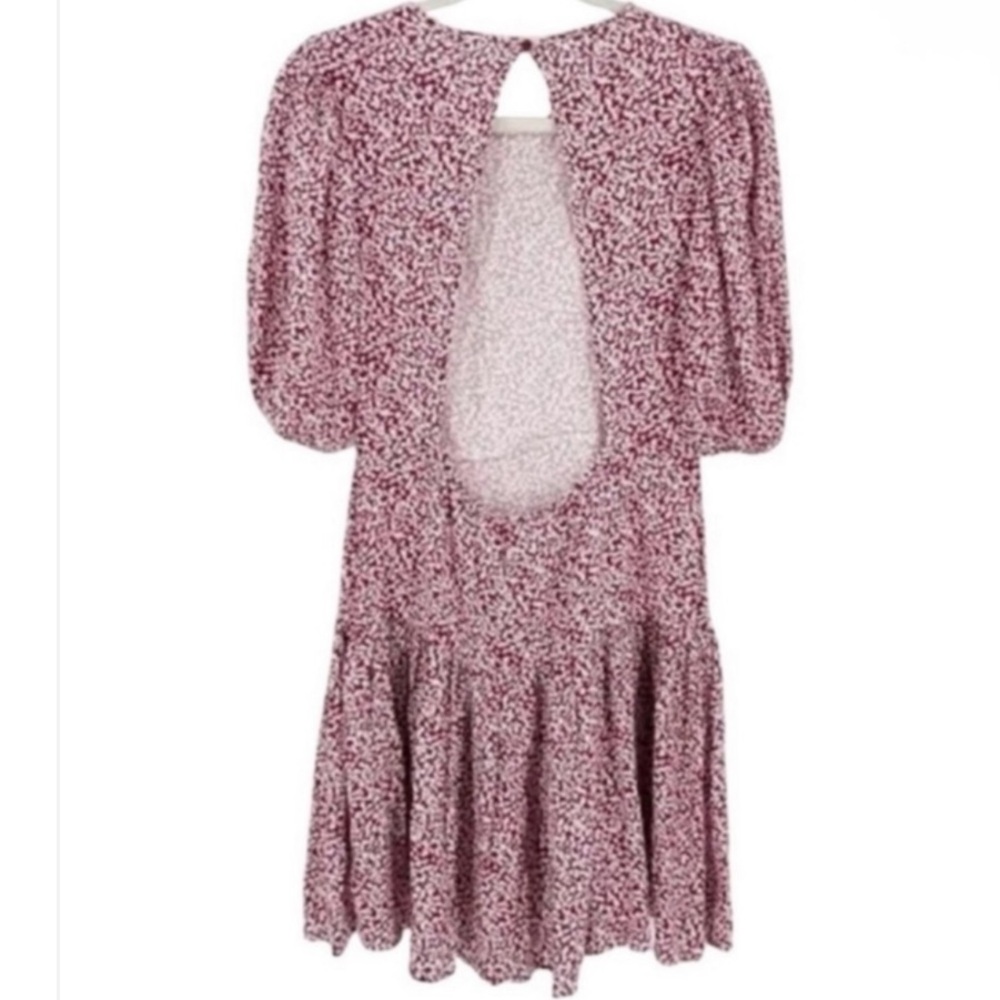 Free People Dancing In The Dark Puff Sleeve Mini Dress Medium - Picture 7 of 10
